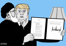 KHAMENEI, TRUMP by Rainer Hachfeld