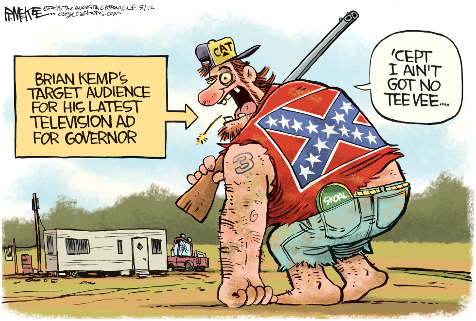  LOCAL BRIAN KEMP AD by Rick McKee