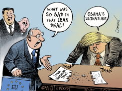 WHY TRUMP HATED THE IRAN DEAL by Patrick Chappatte