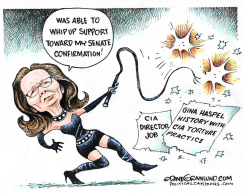 HASPEL CIA AND SENATE VOTE by Dave Granlund