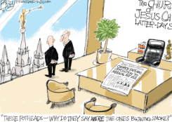 LDS HIGH CHURCH ON MARIJUANA by Pat Bagley