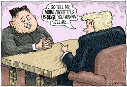 TRUMP KIM SUMMIT by Wolverton