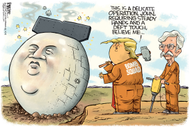 KIM JONG UN BOMB SQUAD by Rick McKee