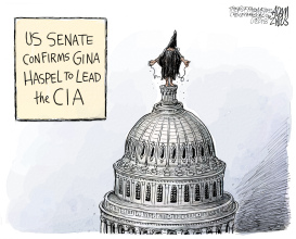 GINA HASPEL by Adam Zyglis