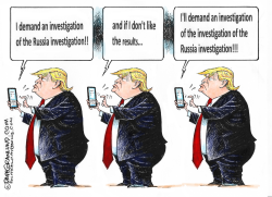 TRUMP WANTS PROBE PROBED by Dave Granlund