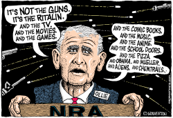 OLIVER NORTH IN DENIAL by Wolverton