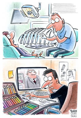 DENTISTS AND CARTOONISTS by Gatis Sluka