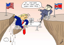 TRUMP-KIM MEETING by Stephane Peray