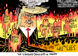 VOLATILE TRUMP by David Fitzsimmons