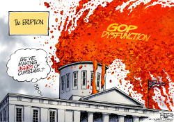 LOCAL OH STATEHOUSE VOLCANO by Nate Beeler