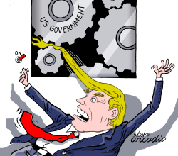 TRUMP TRAPPED by Arcadio Esquivel