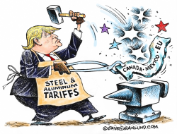 TRUMP TARIFFS FOR ALLIES by Dave Granlund