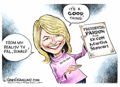 MARTHA STEWART PARDON by Dave Granlund