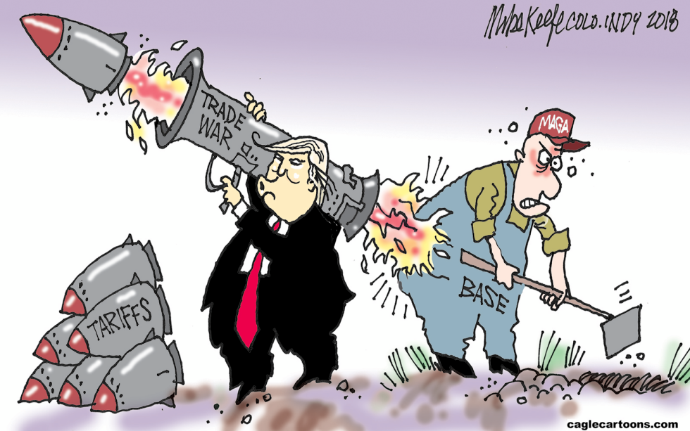  TRADE WAR by Mike Keefe