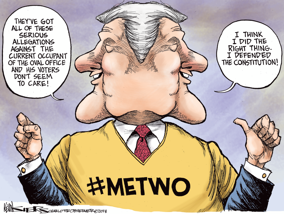  BILL CLINTON'S METOO MISTAKE by Kevin Siers