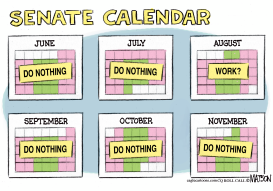 SENATE CANCELS AUGUST RECESS by RJ Matson