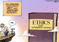 SCOTT PRUITT ETHICS by Nate Beeler