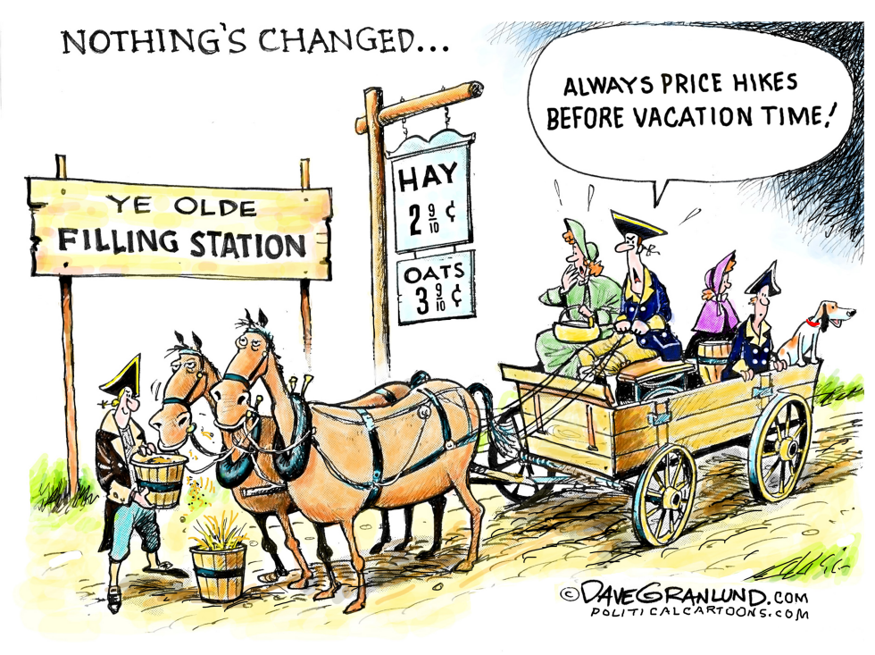  VACATIONS AND FUEL COSTS by Dave Granlund