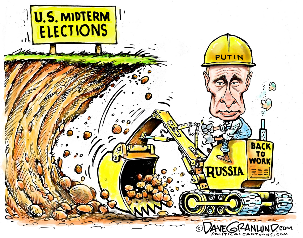  PUTIN AND US MIDTERMS by Dave Granlund