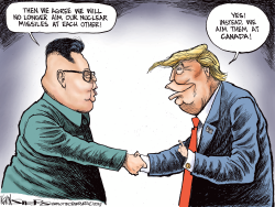 TRUMP KIM SUMMIT by Kevin Siers