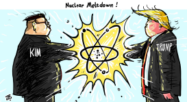 NUCLEAR MELTDOWN by Emad Hajjaj