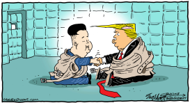 KIM AND TRUMP by Bob Englehart