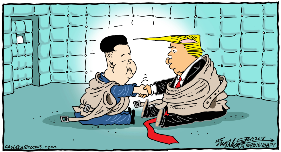  KIM AND TRUMP by Bob Englehart