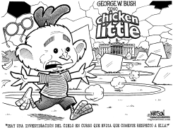 GEORGE W. BUSH COMO CHICKEN LITTLE by RJ Matson