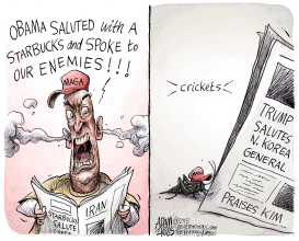 MAGA DOUBLE STANDARD by Adam Zyglis