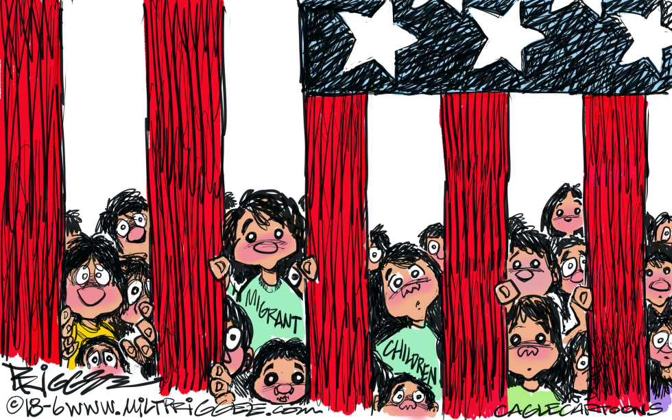  MIGRANT CHILDREN by Milt Priggee