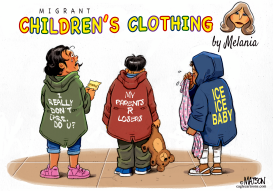 MELANIA FASHION STATEMENT FOR MIGRANT KIDS by RJ Matson