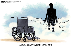 KRAUTHAMMER OBIT by Rick McKee