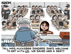 HUCKABEE DINNER by Steve Sack