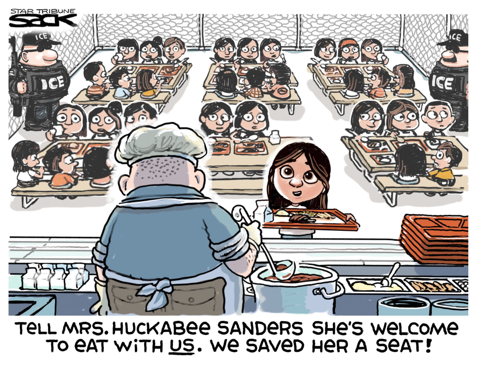  HUCKABEE DINNER by Steve Sack