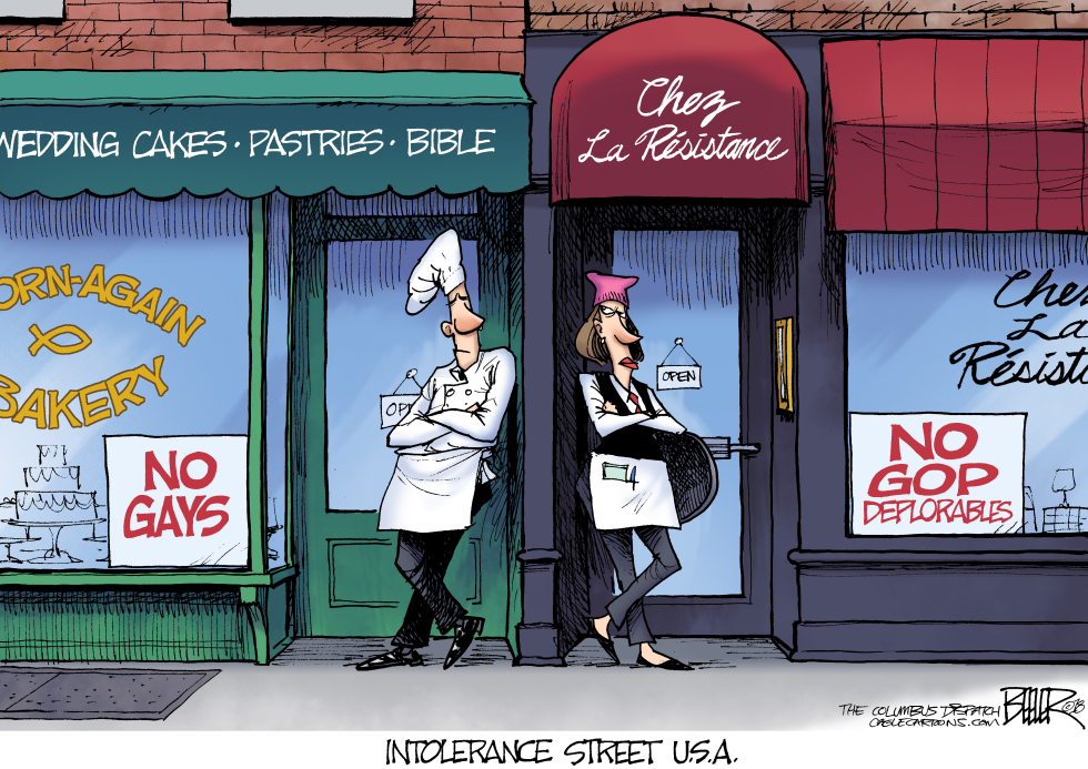  INTOLERANCE by Nate Beeler