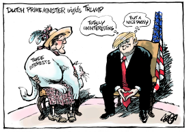 DUTCH PRIMEMINISTER VISITS TRUMP by Jos Collignon