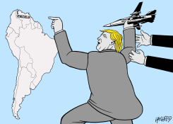 TRUMP'S LAN FOR VENEZUELA by Rainer Hachfeld