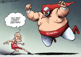 JIM JORDAN WRESTLEMANIA by Nate Beeler