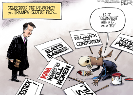 DEMS REACT TO KAVANAUGH by Nate Beeler