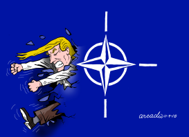 TRUMP IRRUPTED INTO NATO by Arcadio Esquivel