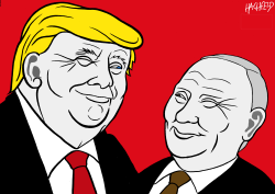 TRUMP-PUTIN SUMMIT by Rainer Hachfeld