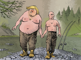 PUTIN MEETS TRUMP by Patrick Chappatte