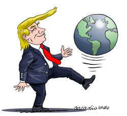 TRUMP JUEGA CON EL MUNDO by Arcadio Esquivel