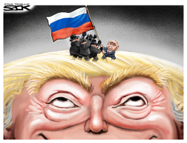 PUTIN FLAG by Steve Sack