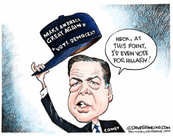 COMEY URGES DEM VOTE by Dave Granlund