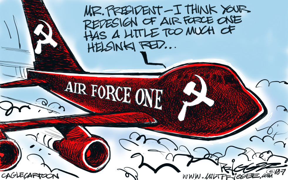  AIR FORCE ONE by Milt Priggee