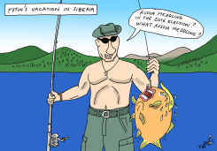 PUTIN'S HOLIDAYS IN SIBERIA by Stephane Peray