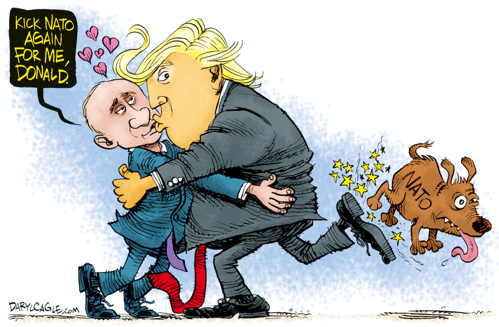  KICK NATO AGAIN FOR ME DONALD by Daryl Cagle