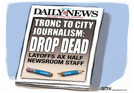 DAILY NEWS LAYOFFS by RJ Matson