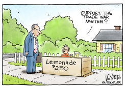 TRADE WAR LEMONADE by Christopher Weyant